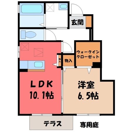 エルヴィレッジ Gの物件間取画像